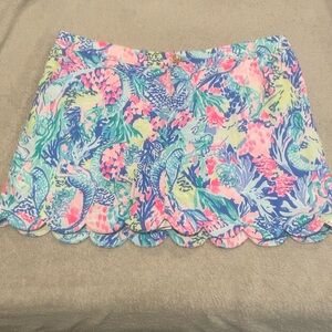 EUC Lilly Pulitzer Skort, 12, mermaid cove